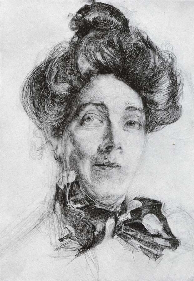 Mikhail Vrubel Portrait of nadezhda zabela-vrubel